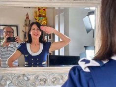 Lara latex gives slutty british blowjob in lingerie - pov doggystyle fuck